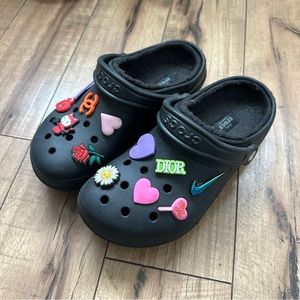 Black Crocs Dual Comfort with Jibbitz